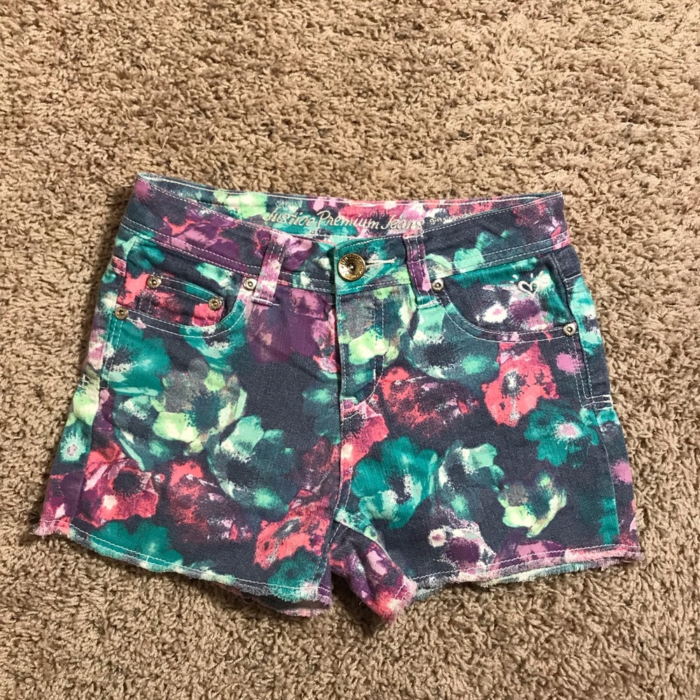 Justice Premium simply low shorts size 12S girls